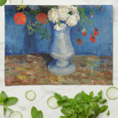 ビンセント・ファン・ゴッホ – コーンフラワー&ポピー付き花瓶 キッチンタオル (折り畳み)