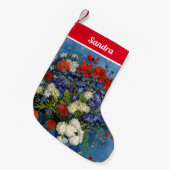 ビンセント・ファン・ゴッホ – コーンフラワー&ポピー付き花瓶 スモールクリスマスストッキング (正面 (吊り時))