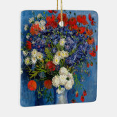 ビンセント・ファン・ゴッホ – コーンフラワー&ポピー付き花瓶 セラミックオーナメント (右)