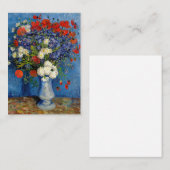 ビンセント・ファン・ゴッホ – コーンフラワー&ポピー付き花瓶 ノートカード (正面/裏面)
