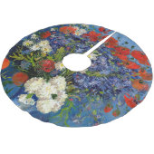 ビンセント・ファン・ゴッホ – コーンフラワー&ポピー付き花瓶 ブラッシュドポリエステルツリースカート (アングル)