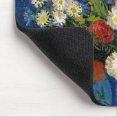 ビンセント・ファン・ゴッホ – コーンフラワー&ポピー付き花瓶 マウスパッド (コーナー)