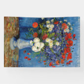 ビンセント・ファン・ゴッホ – コーンフラワー&ポピー付き花瓶 横断幕 (横)