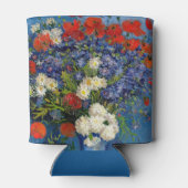 ビンセント・ファン・ゴッホ – コーンフラワー&ポピー付き花瓶 缶クーラー (裏面)