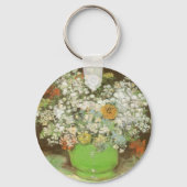 ビンセント・ファン・ゴッホ – ジニアスと花の花瓶 キーホルダー (正面)