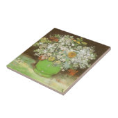 ビンセント・ファン・ゴッホ – ジニアスと花の花瓶 タイル (側面)