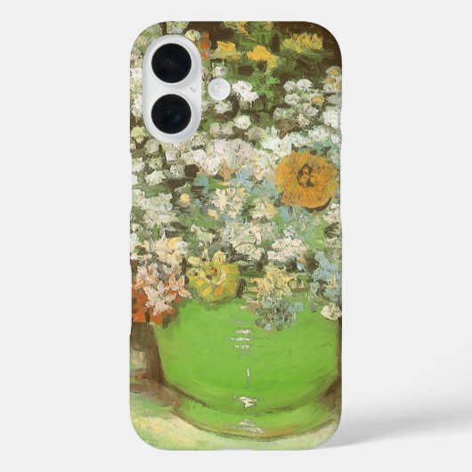 ビンセント・ファン・ゴッホ – ジニアスと花の花瓶 Case-Mate iPhoneケース (裏面)