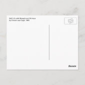 ビンセント・ファン・ゴッホ – スチルライフ・ムール貝とエビ ポストカード (裏面)