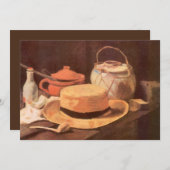 ビンセント・ファン・ゴッホ – スティルライフwイエローストローハット (正面/裏面)