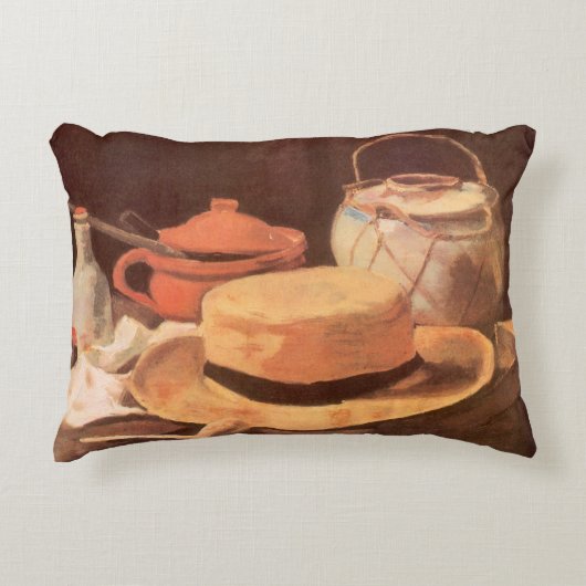 ビンセント・ファン・ゴッホ – スティルライフwイエローストローハット アクセントクッション (正面)