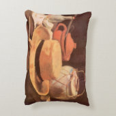 ビンセント・ファン・ゴッホ – スティルライフwイエローストローハット アクセントクッション (裏面(縦))