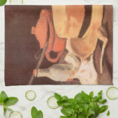 ビンセント・ファン・ゴッホ – スティルライフwイエローストローハット キッチンタオル (折り畳み)