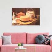 ビンセント・ファン・ゴッホ – スティルライフwイエローストローハット キャンバスプリント (インサイチュ (リビング))