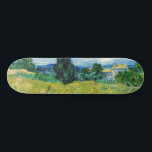 ビンセント・ファン・ゴッホ – ヒノキと緑の小麦畑 スケートボード<br><div class="desc">ヒノキ付き緑の小麦畑/ル・チャンプ・デ・ブル・ヴェールのオベクのサイプ – ヴィンセント・ヴァン・ゴッホ、キャンバス上の油、1889年6月セントレミー・デ・プロヴァンス近く</div>