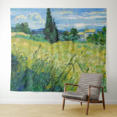 ビンセント・ファン・ゴッホ – ヒノキと緑の小麦畑 タペストリー (インサイチュ(横))