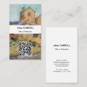 ビンセント・ファン・ゴッホ – 古い工場 – QRコード 名刺 (正面/裏面)