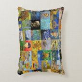 ビンセント・ファン・ゴッホ-最高傑作モザイク・パッチワーク アクセントクッション (正面(垂直))