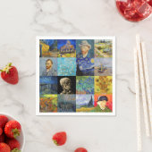 ビンセント・ファン・ゴッホ-最高傑作モザイク・パッチワーク スタンダードカクテルナプキン (インサイチュ)