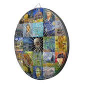 ビンセント・ファン・ゴッホ-最高傑作モザイク・パッチワーク ダーツボード (正面右)