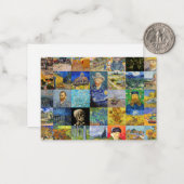 ビンセント・ファン・ゴッホ-最高傑作モザイク・パッチワーク ノートカード (正面/裏面インサイチュ)