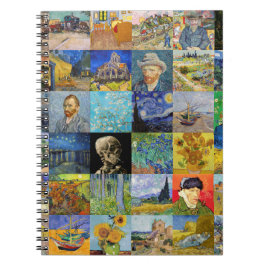 ビンセント・ファン・ゴッホ-最高傑作モザイク・パッチワーク ノートブック