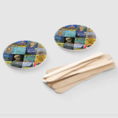 ビンセント・ファン・ゴッホ-最高傑作モザイク・パッチワーク ハンドファン (組立なし)