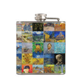 ビンセント・ファン・ゴッホ-最高傑作モザイク・パッチワーク フラスク (裏面)