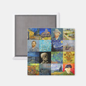 ビンセント・ファン・ゴッホ-最高傑作モザイク・パッチワーク マグネット (正面/裏面)