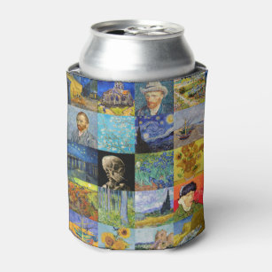 ビンセント・ファン・ゴッホ-最高傑作モザイク・パッチワーク 缶クーラー