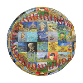 ビンセント・ファン・ゴッホ-最高傑作モザイク・パッチワーク 野球ボール