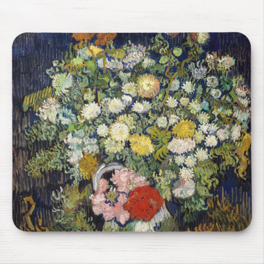 ビンセント・ファン・ゴッホ – 花瓶の花束 マウスパッド (正面)
