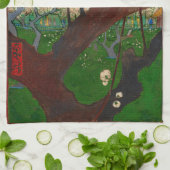 ビンセント・ファン・ゴッホ – 開花梅の木 キッチンタオル (折り畳み)