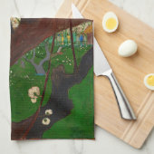 ビンセント・ファン・ゴッホ – 開花梅の木 キッチンタオル (四つ折り)