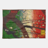 ビンセント・ファン・ゴッホ – 開花梅の木 キッチンタオル (横)