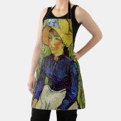 ビンセント・ファン・ゴッホ – 麦藁帽子の農夫の少女 エプロン (インサイチュ)