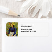 ビンセント・ファン・ゴッホ – 麦藁帽子の農夫の少女 ラベル (インサイチュ)