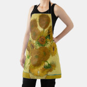 ビンセント・ファン・ゴッホ-15ひまわりの花と花瓶 エプロン (インサイチュ)