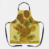 ビンセント・ファン・ゴッホ-15ひまわりの花と花瓶 エプロン (正面)