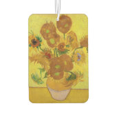 ビンセント・ファン・ゴッホ-15ひまわりの花と花瓶 カーエアーフレッシュナー (裏面)