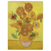 ビンセント・ファン・ゴッホ-15ひまわりの花と花瓶 クリップボード (裏面)