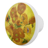 ビンセント・ファン・ゴッホ-15ひまわりの花と花瓶 セラミックノブ (右)