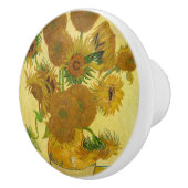 ビンセント・ファン・ゴッホ-15ひまわりの花と花瓶 セラミックノブ (右)