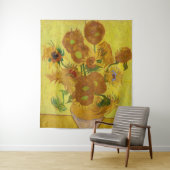 ビンセント・ファン・ゴッホ-15ひまわりの花と花瓶 タペストリー (インサイチュ)