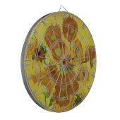 ビンセント・ファン・ゴッホ-15ひまわりの花と花瓶 ダーツボード (正面左)