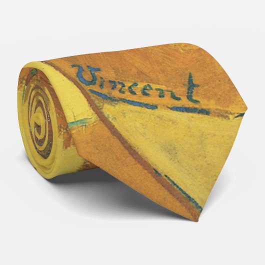 ビンセント・ファン・ゴッホ-15ひまわりの花と花瓶 ネクタイ (ロール)