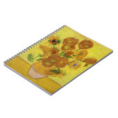 ビンセント・ファン・ゴッホ-15ひまわりの花と花瓶 ノートブック (左側)