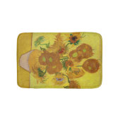 ビンセント・ファン・ゴッホ-15ひまわりの花と花瓶 バスマット (正面)