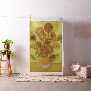 ビンセント・ファン・ゴッホ-15ひまわりの花と花瓶 ファブリック