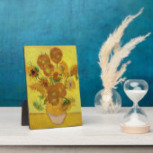 ビンセント・ファン・ゴッホ-15ひまわりの花と花瓶 フォトプラーク (側面)