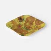 ビンセント・ファン・ゴッホ-15ひまわりの花と花瓶 ペーパープレート (傾斜あり)